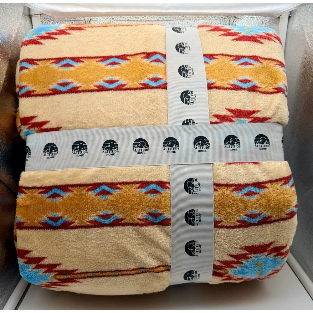 Altitude Home 10FT Family Mega Blanket Aztec Design Brand New